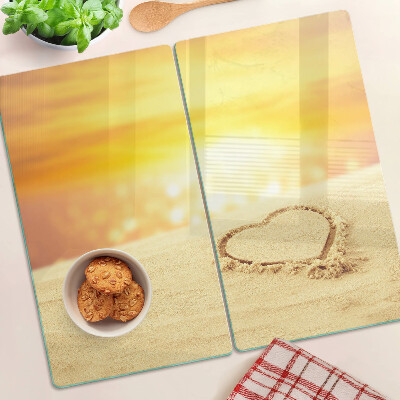 Planche à découper en verre Plage au coucher du soleil