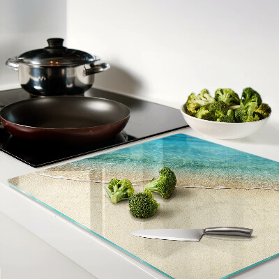 Planche à découper en verre Plage et vagues de la mer