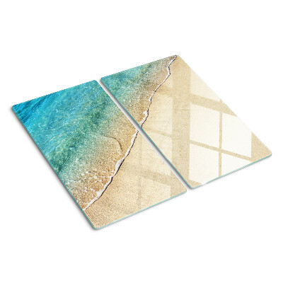 Planche à découper en verre Plage et vagues de la mer