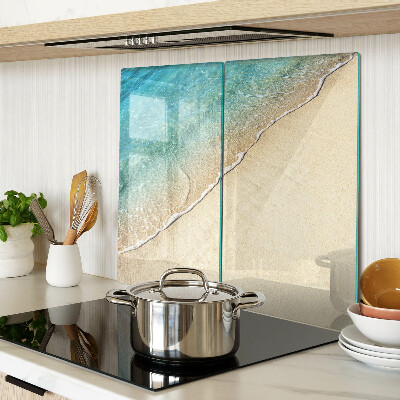 Planche à découper en verre Plage et vagues de la mer
