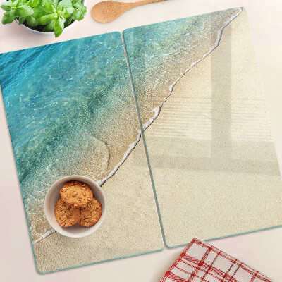Planche à découper en verre Plage et vagues de la mer