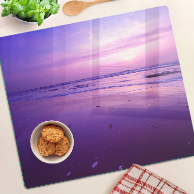 Planche à découper verre Coucher de soleil sur la mer