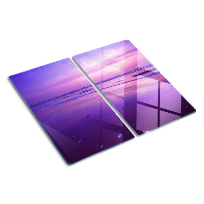 Planche à découper verre Coucher de soleil sur la mer