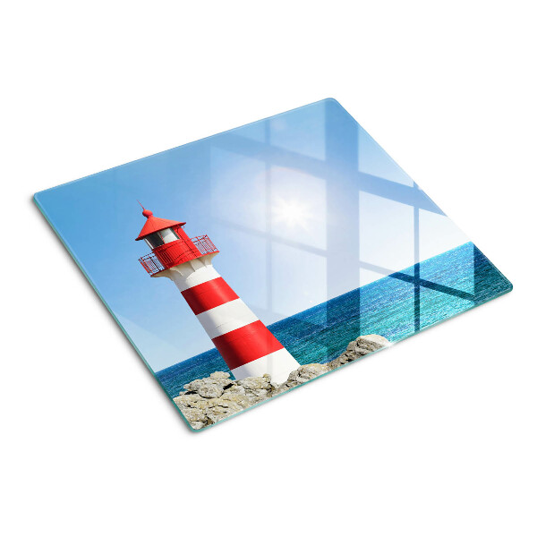 Planche à découper en verre Phare sur l'océan