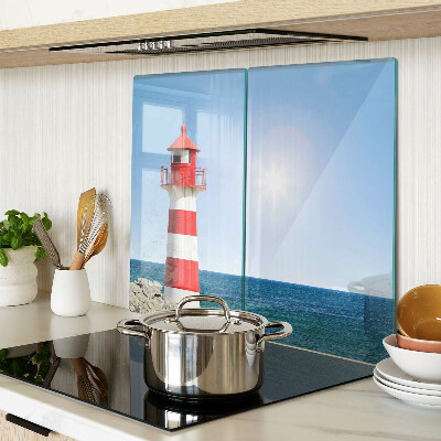 Planche à découper en verre Phare sur l'océan
