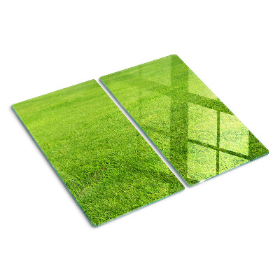 Planche à découper en verre herbe verte