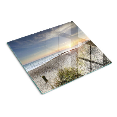 Planche à découper verre Plage au coucher du soleil
