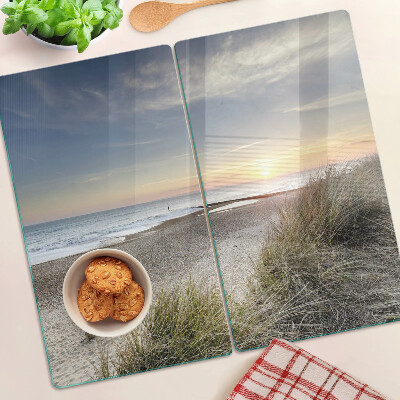 Planche à découper verre Plage au coucher du soleil