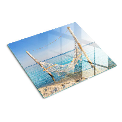 Planche à découper verre Hamac au bord de la mer