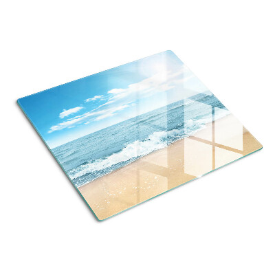 Planche à découper verre Plage et mer