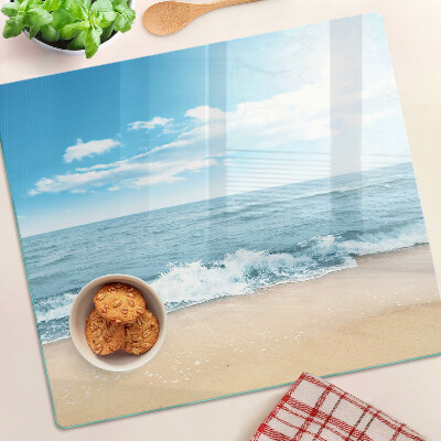 Planche à découper verre Plage et mer