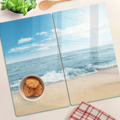 Planche à découper verre Plage et mer
