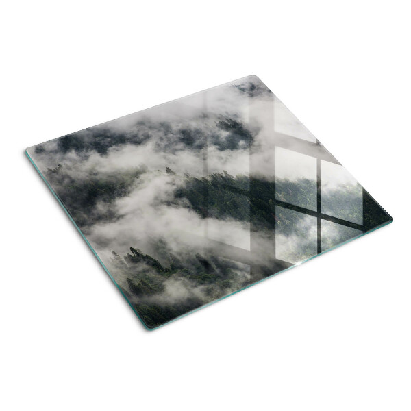 Planche à découper en verre Des montagnes dans les nuages