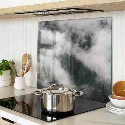 Planche à découper en verre Des montagnes dans les nuages