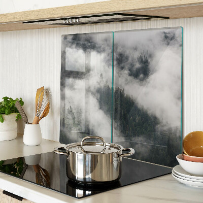 Planche à découper en verre Des montagnes dans les nuages