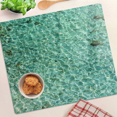Planche à découper verre Motif de l'eau de la piscine