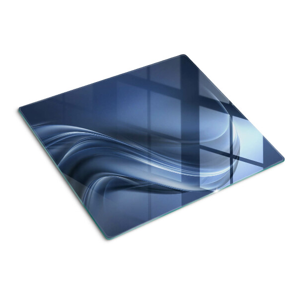 Planche à découper en verre Des vagues aux nuances de bleu