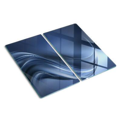 Planche à découper en verre Des vagues aux nuances de bleu