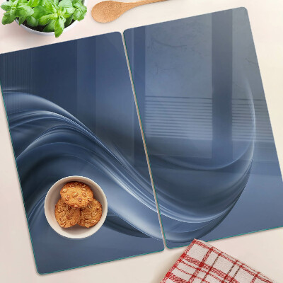 Planche à découper en verre Des vagues aux nuances de bleu