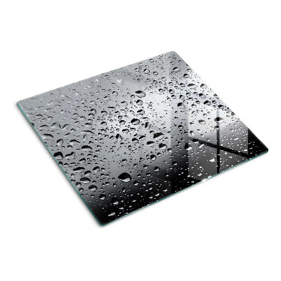 Planche à découper verre Gouttes d'eau sur le verre