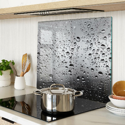 Planche à découper verre Gouttes d'eau sur le verre