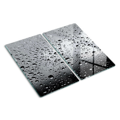 Planche à découper verre Gouttes d'eau sur le verre