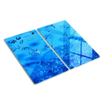 Planche à découper en verre Bulles d'eau et d'air