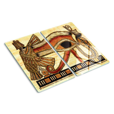 Planche à découper en verre Motif de hiéroglyphes égyptiens