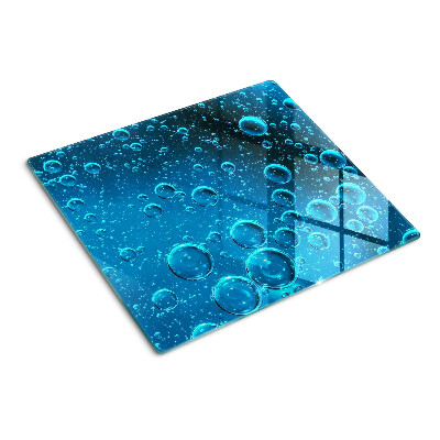 Planche à découper verre Des bulles dans l'eau