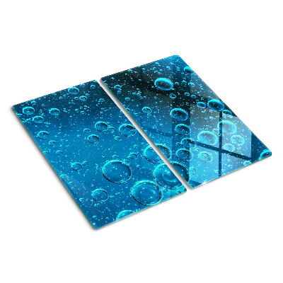 Planche à découper verre Des bulles dans l'eau