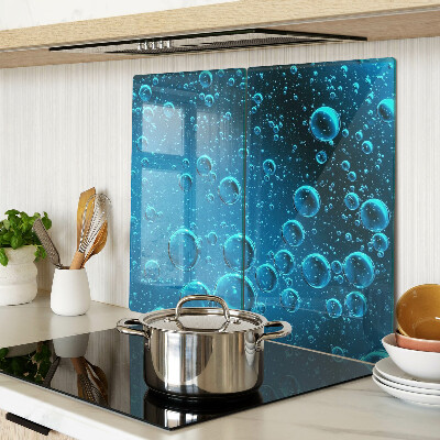 Planche à découper verre Des bulles dans l'eau