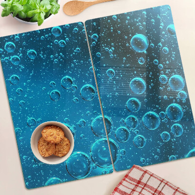 Planche à découper verre Des bulles dans l'eau