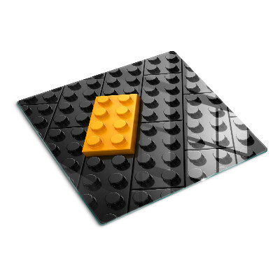 Planche à découper verre Briques LEGO sur fond noir