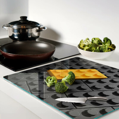 Planche à découper verre Briques LEGO sur fond noir