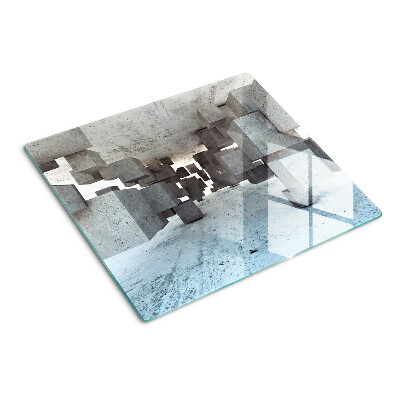 Planche à découper en verre Composition spatiale abstraite