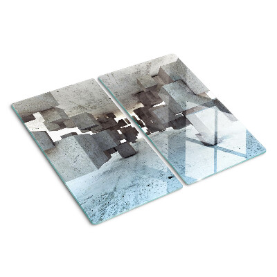 Planche à découper en verre Composition spatiale abstraite