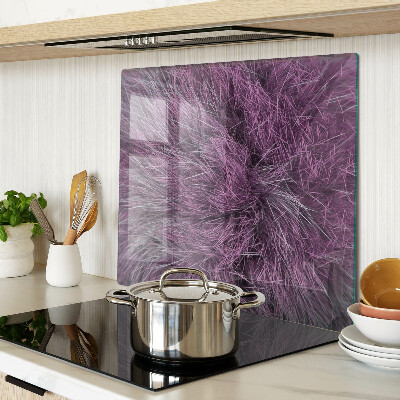 Planche à découper en verre Fourrure violette