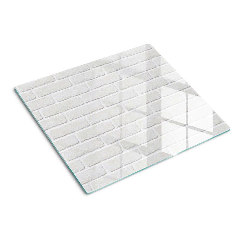 Planche à Découper En Verre Tulup 60x52 Cm – Mur De Briques Rouge, Moderne
