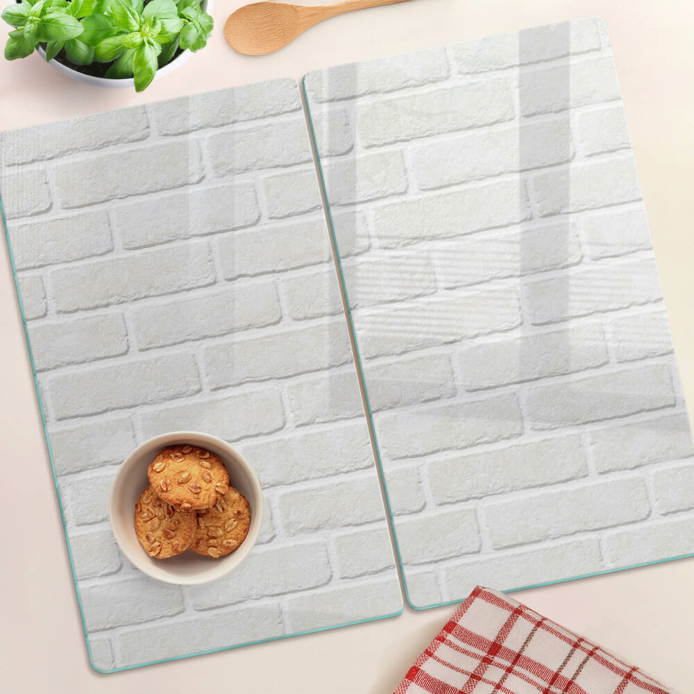 Tulup Planche De Cuisine En Verre 60x52 - Mur En Bois