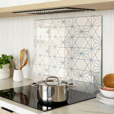 Planche à découper en verre Géométrie avec des triangles et des lignes
