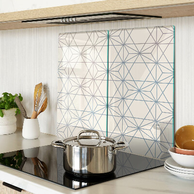Planche à découper en verre Géométrie avec des triangles et des lignes