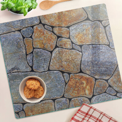Planche à découper en verre Motif de pierre avec texture
