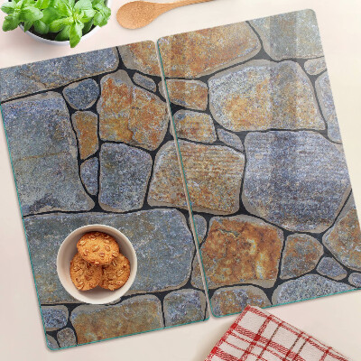 Planche à découper en verre Motif de pierre avec texture