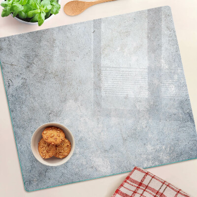 Planche à découper en verre Effet béton avec reflet