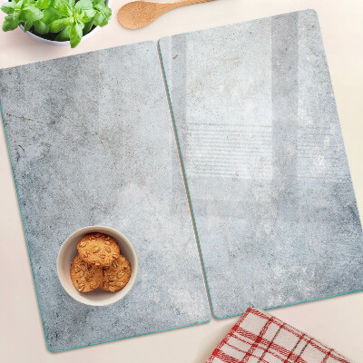 Planche à découper en verre Effet béton avec reflet
