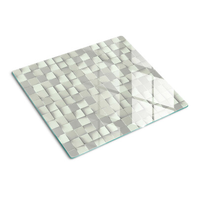 Planche à découper verre Mosaïque dans les tons de gris