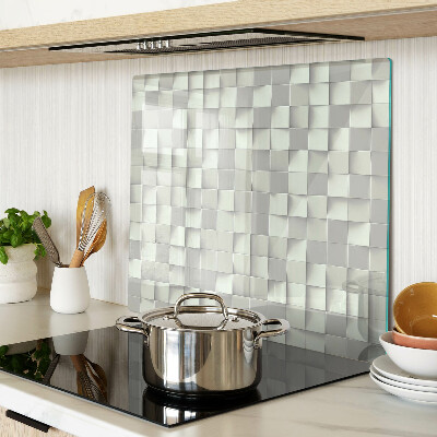 Planche à découper verre Mosaïque dans les tons de gris