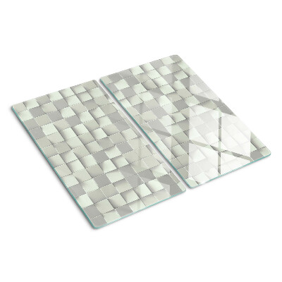 Planche à découper verre Mosaïque dans les tons de gris