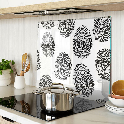 Planche à découper en verre Empreintes digitales