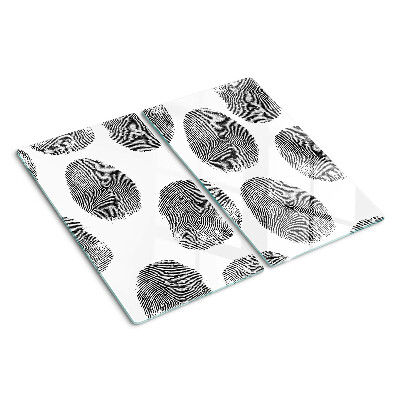 Planche à découper en verre Empreintes digitales